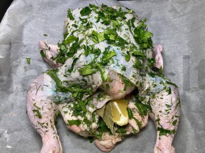 Aromatinga vištiena su citrina ir žolelėmis Žingsnis 2
