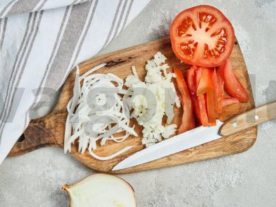 Kukurūzų ir daikonų salotos Žingsnis 1