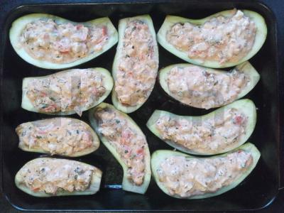 Kepti įdaryti baklažanai Žingsnis 4