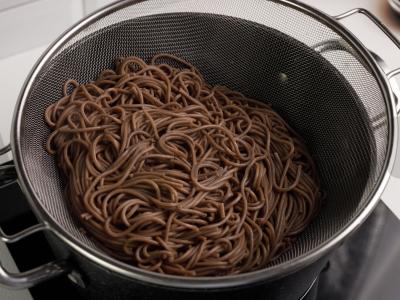 Soba su paprikomis ir saldžiosiomis paprikomis Žingsnis 5