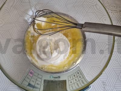 Švelnūs rikotos blyneliai Žingsnis 1