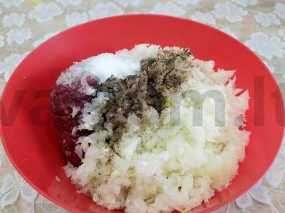 Spalvoti koldūnai su malta jautiena Žingsnis 2