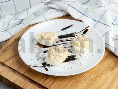 Įdaryti kiaušiniai su krilių mėsa Žingsnis 3