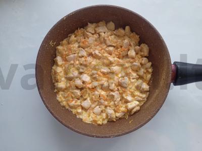 Vištiena grietinėje Žingsnis 3