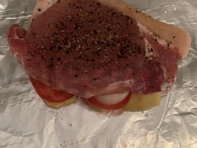 Supjaustykite su daržovėmis folijoje Žingsnis 4
