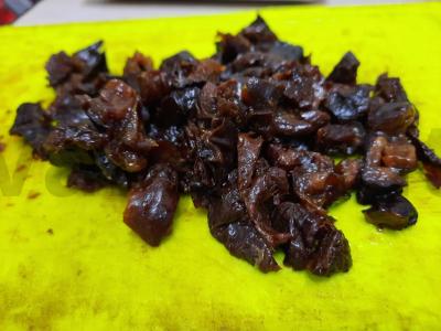 Burokėlių užkandis su džiovintomis slyvomis ir graikiniais riešutais Žingsnis 2