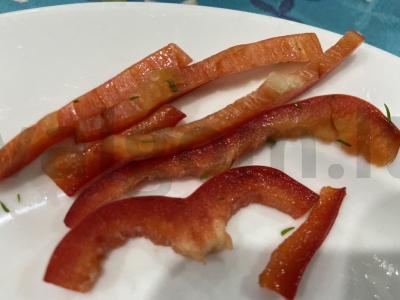 Brusketos su brinza ir raudonaisiais pipirais Žingsnis 5