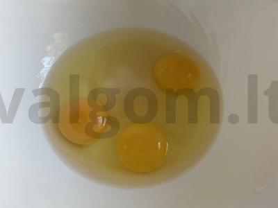 Ploni blyneliai ant pieno Žingsnis 1