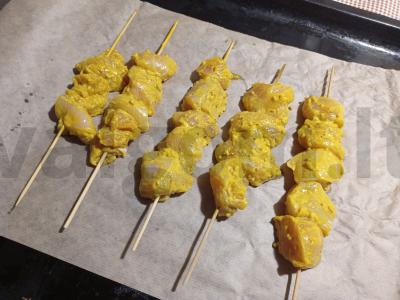 Vištienos krūtinėlės kebabai orkaitėje Žingsnis 4