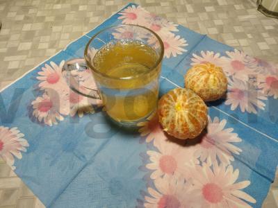 Desertas "Oro debesis" su mandarinų griežinėliais Žingsnis 1