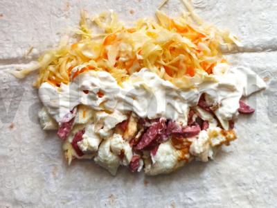 Šavarma "Traškus malonumas" Žingsnis 6