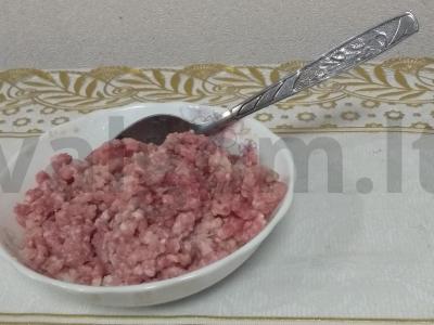 Grikių makaronai su mėsos padažu ir daržovėmis Žingsnis 2