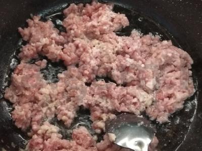 Grikių makaronai su mėsos padažu ir daržovėmis Žingsnis 6