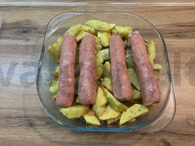 Auksinės bulvės su kupatais. Žingsnis 4