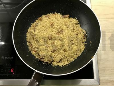 Bulgur su kalakutiena ir grybais Žingsnis 4