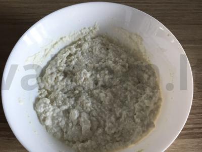 Varškės ir moliūgų apkepas Žingsnis 3