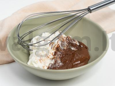 "Nutella" sūrio pyragas. Žingsnis 2
