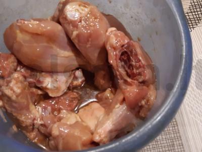 Kiniška vištiena "Gongbao" su žemės riešutais Žingsnis 1