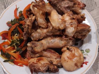 Kiniška vištiena "Gongbao" su žemės riešutais Žingsnis 6