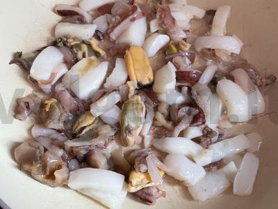 Makaronai su jūros gėrybėmis Žingsnis 2