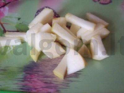 Burokėlių salotos su apelsinais ir bananais Žingsnis 4