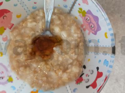 Avižiniai dribsniai su medumi ir kedro riešutais Žingsnis 3