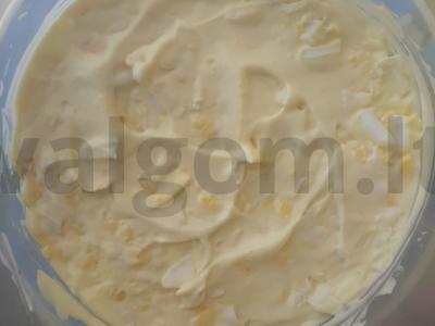 Salotos su vištienos krūtinėle, bulvėmis ir lydytu sūriu Žingsnis 2