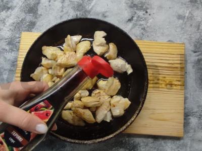 Terijakio vištiena su žemės riešutais Žingsnis 1