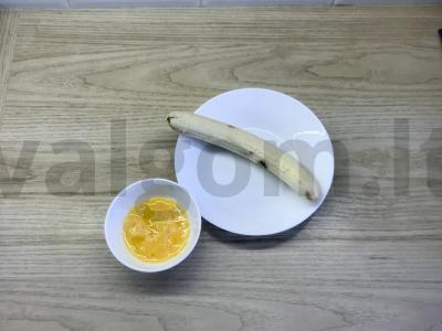 Tailando bananų blyneliai Žingsnis 1