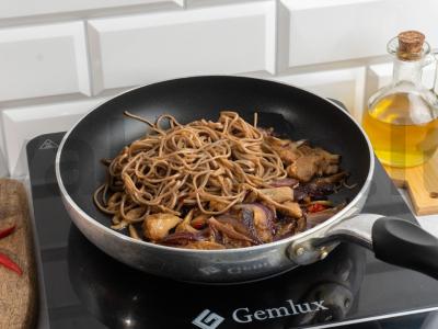 Soba su marinuotomis mėtomis ir austrių grybais Žingsnis 4
