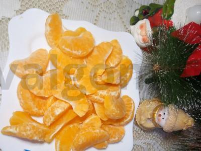 Mandarinų desertas Žingsnis 1