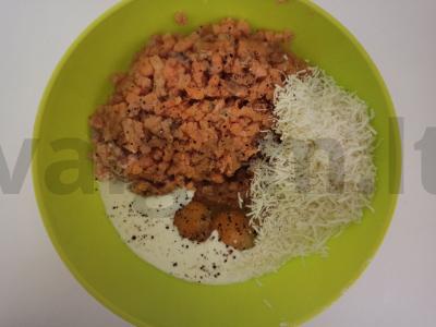 Kepta lašišos filė terina su parmezanu Žingsnis 1