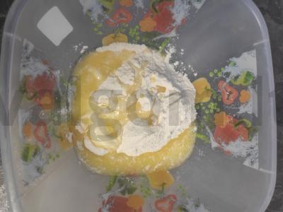 Šokoladiniai Vienos vafliai su kokoso drožlėmis Žingsnis 1