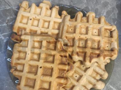 Šokoladiniai Vienos vafliai su kokoso drožlėmis Žingsnis 13