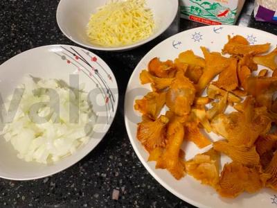 Risotto su voveraitėmis Žingsnis 1