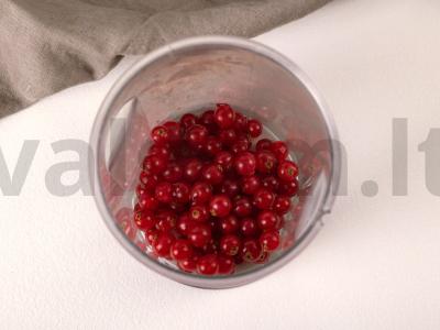 Raudonųjų serbentų tyrė Žingsnis 1
