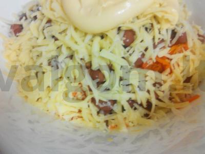 Neįprastos salotos su vištiena ir pupelėmis Žingsnis 4