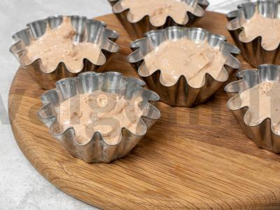 Kakaviniai šokoladiniai mini keksiukai Žingsnis 2