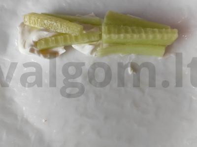 Pavasariniai suktinukai su paprikomis Žingsnis 5