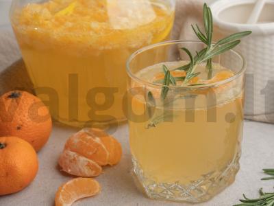 Mandarinų limonadas su rozmarinais Žingsnis 4