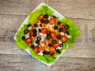 Salotos su vištiena ir greipfrutais pagrindine nuotrauka