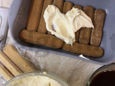 Tiramisu su kakava Žingsnis 7