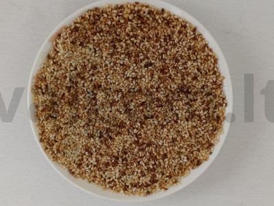 Sveikos keptuvėje skrudintos sezamo sėklos Žingsnis 2