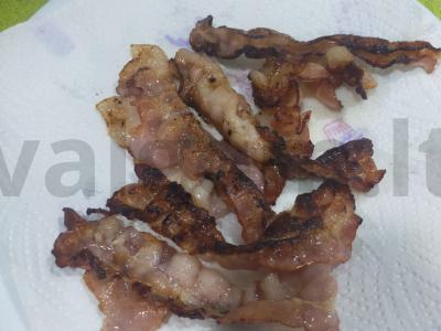 Makaronai su sūriu, kiaušiniu ir šonine Žingsnis 3