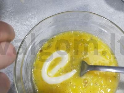 Makaronai su sūriu, kiaušiniu ir šonine Žingsnis 5