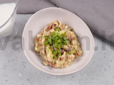 Bulvių košė su keptomis voveraitėmis ir svogūnais Žingsnis 5