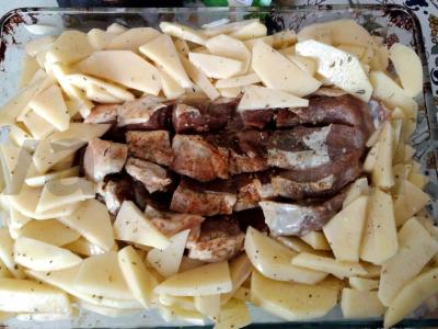 Naminės bulvės su mėsa Žingsnis 3