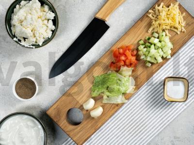 Salotos su virta vištiena Žingsnis 1