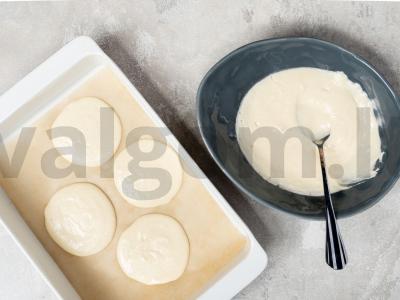 Rožių formos sausainiai Žingsnis 1