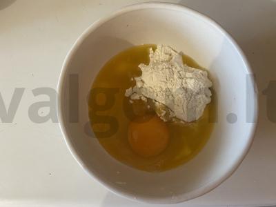 Oro vafliai ant elektrinio grilio Žingsnis 2